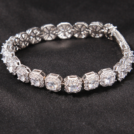 square tennis bracelet