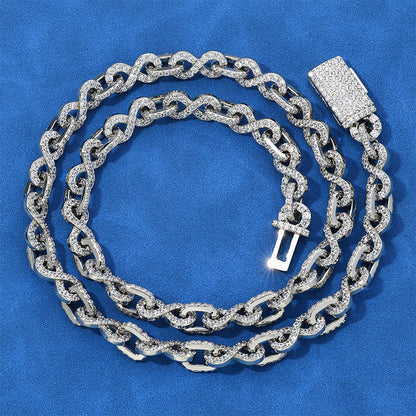 circle link zircon chain