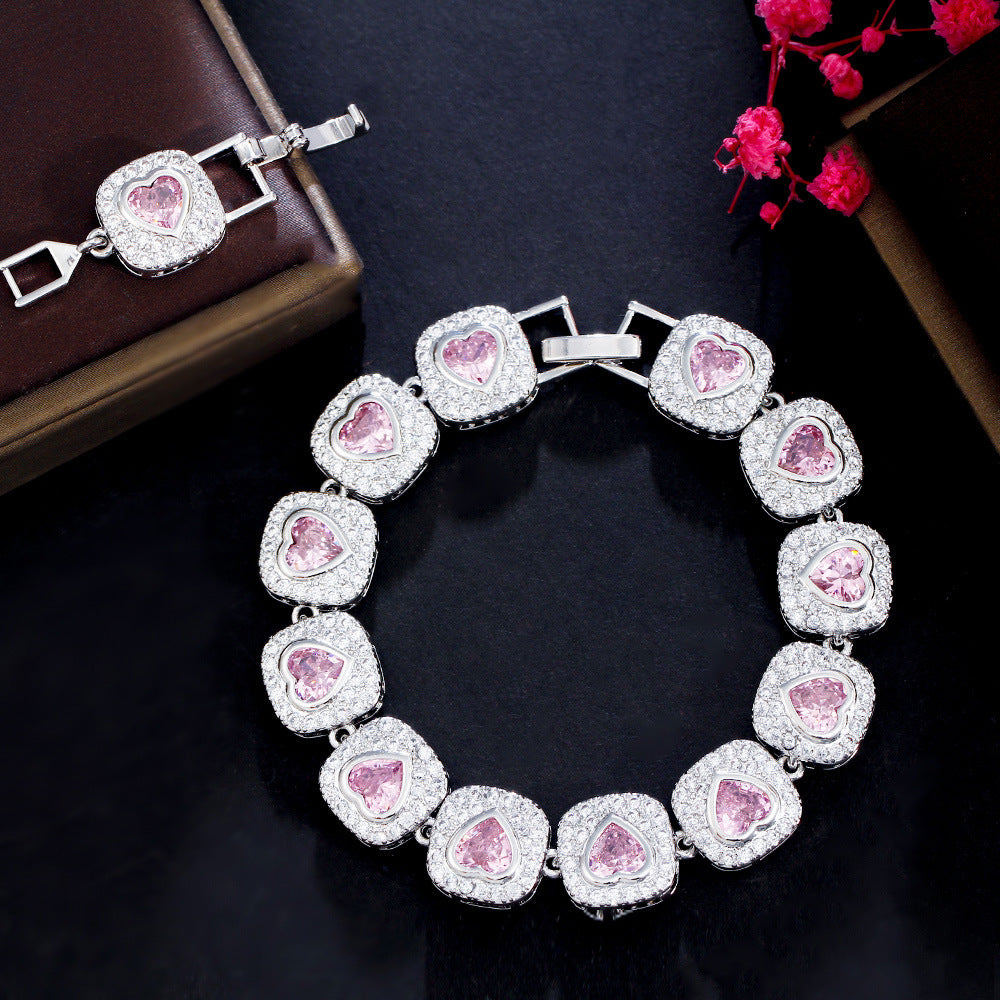 square heart bracelet