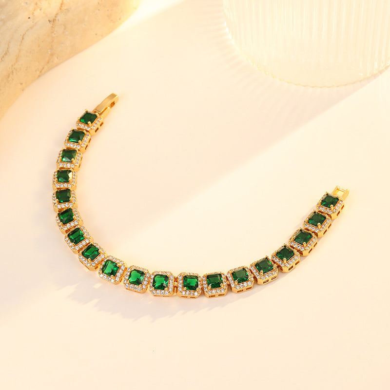 cube gemstone bracelet