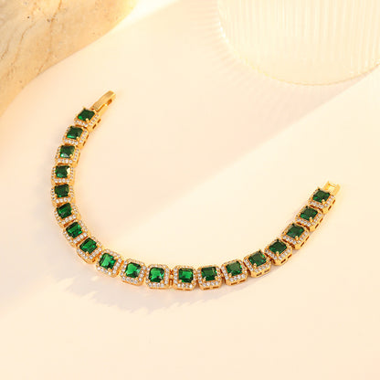 cube gemstone bracelet