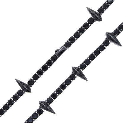 Black panther zircon Necklace