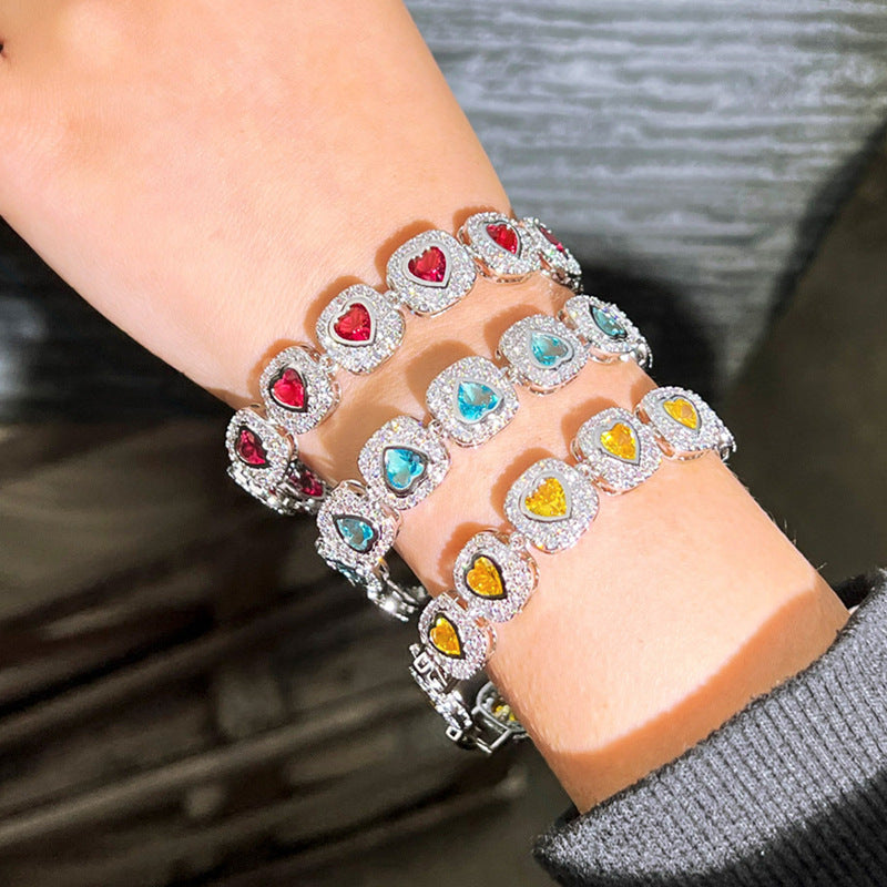 square heart bracelet