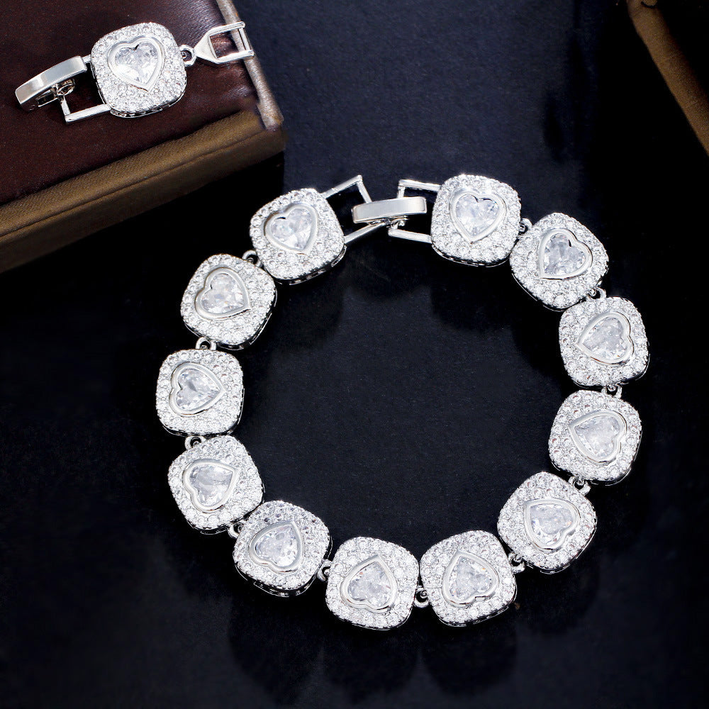 square heart bracelet