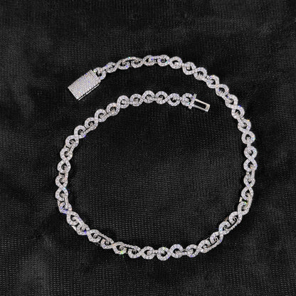 circle link zircon chain