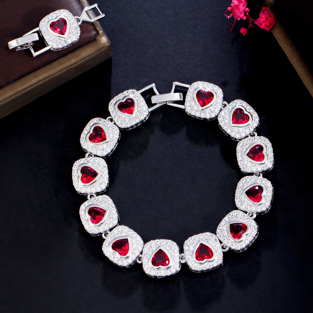 square heart bracelet