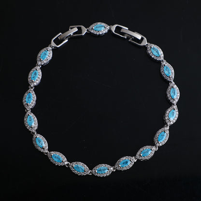 Eyedrop zircon bracelet