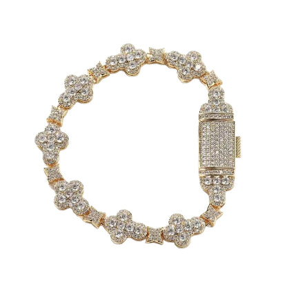Diamond Zircon Cross Bracelet