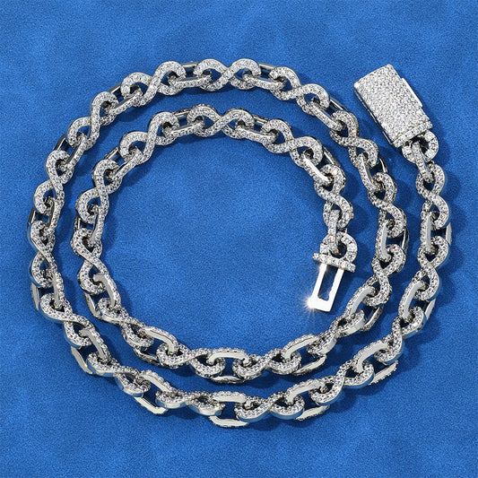 circle link zircon chain