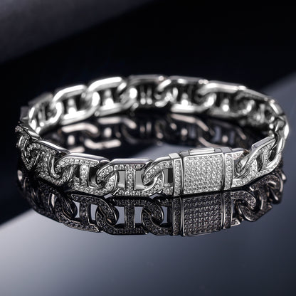 cuban link zircon bracelet