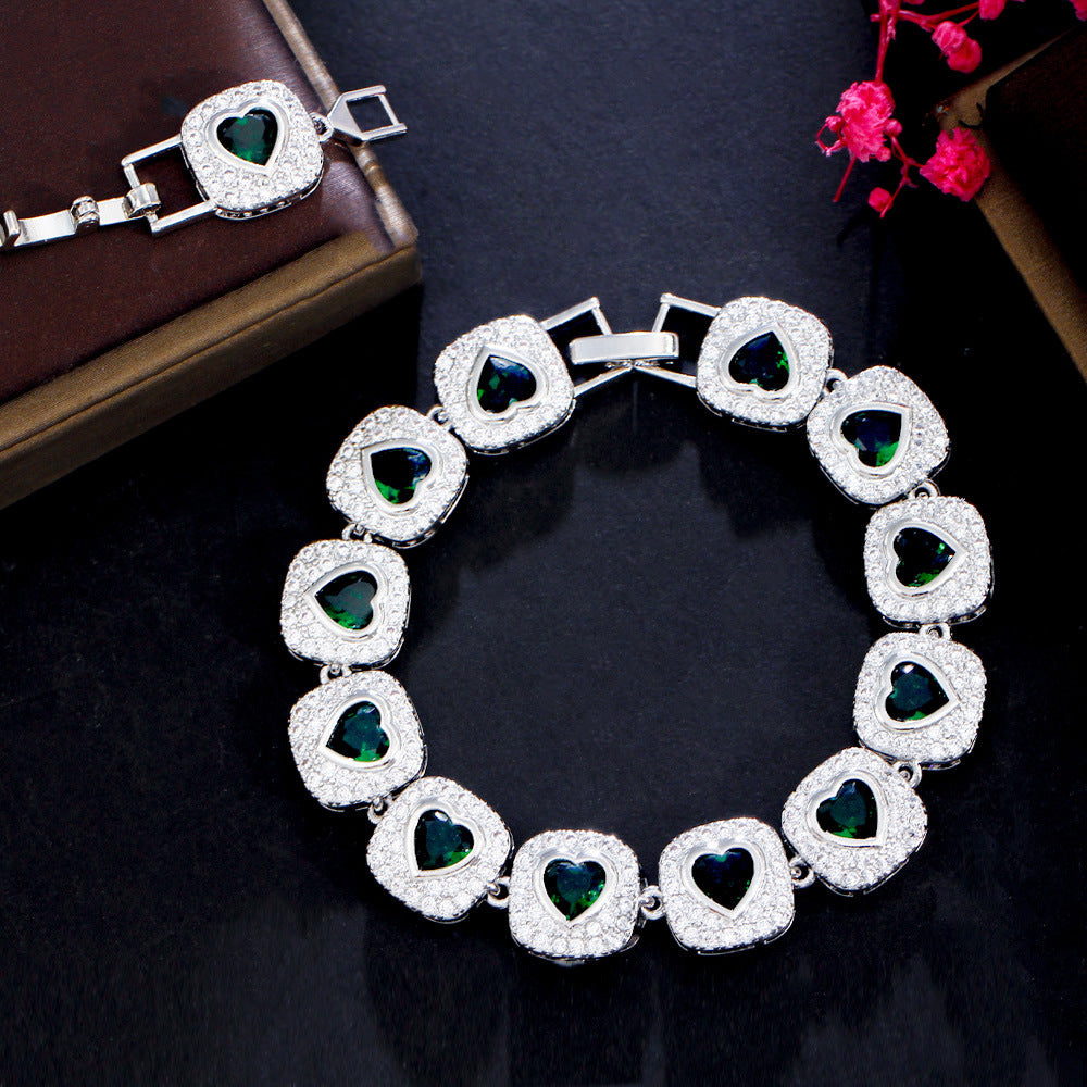 square heart bracelet