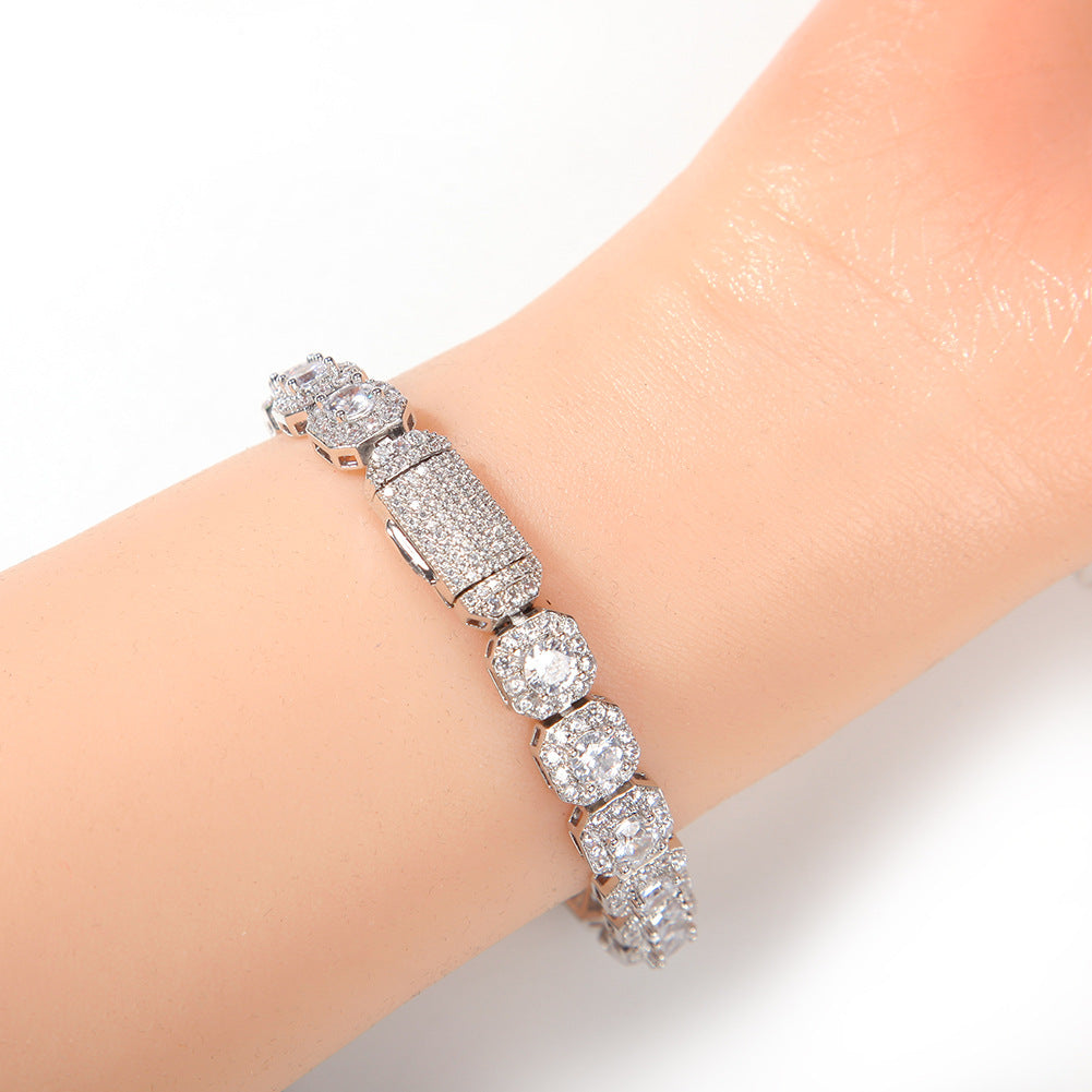 square tennis bracelet