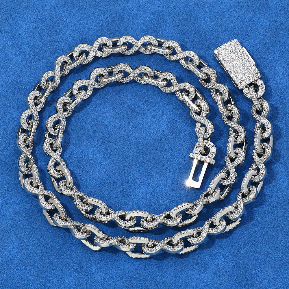 circle link zircon chain