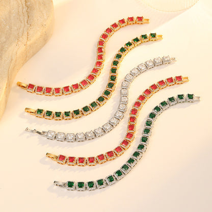 cube gemstone bracelet