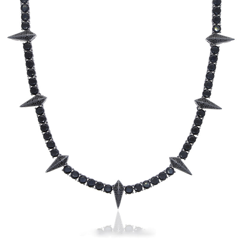 Black panther zircon Necklace