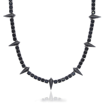 Black panther zircon Necklace