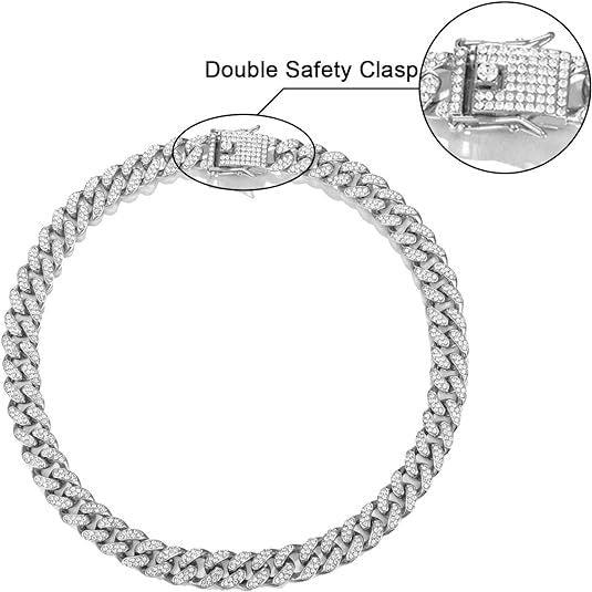 12mm silver Cuban Chain