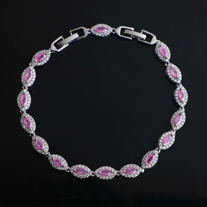 Eyedrop zircon bracelet