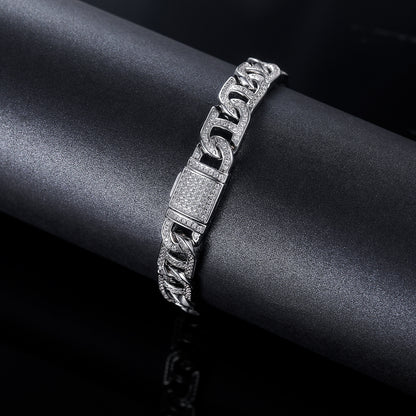cuban link zircon bracelet