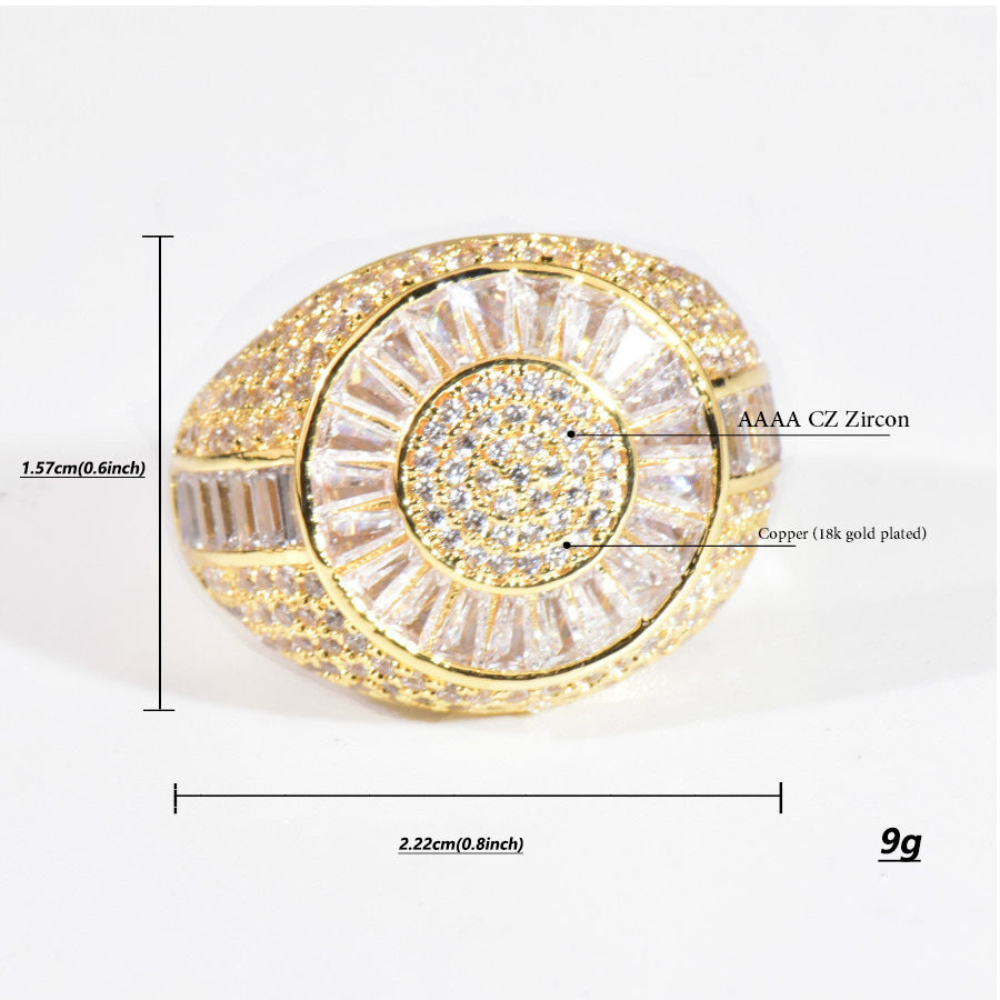 Zircon oval Style Ring
