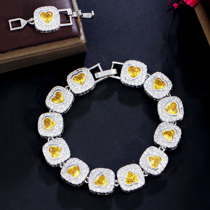 square heart bracelet