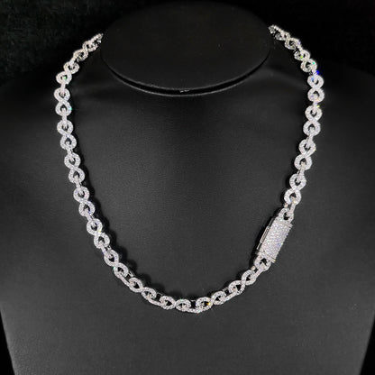 circle link zircon chain