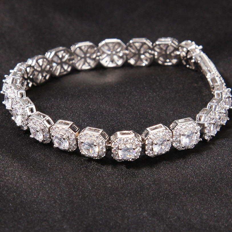 square tennis bracelet