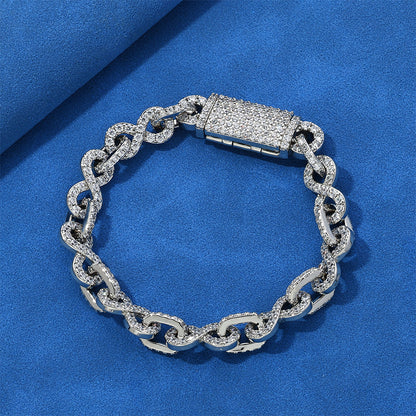 circle link zircon chain