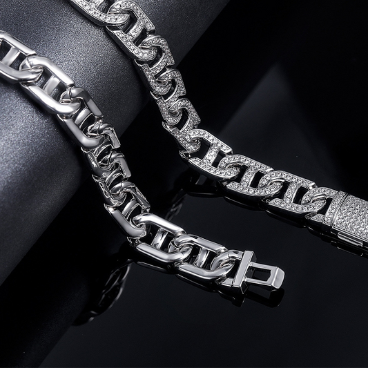 cuban link zircon bracelet