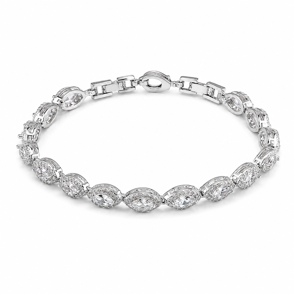 Eyedrop zircon bracelet
